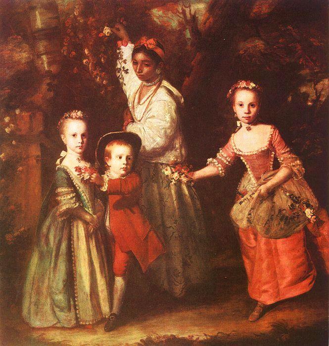 Sir Joshua Reynolds The Children of Edward Hollen Cruttenden oil painting picture